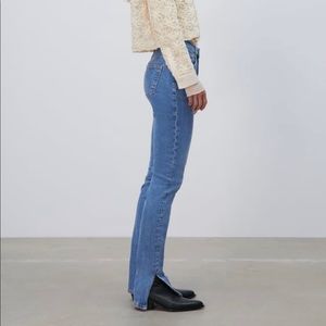 Split Hem Skinny Jeans